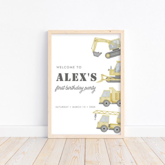 Poster Primeiro aniversario de Veículos de Caminhão de Co (Criador carregado)