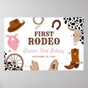 Poster Primeiro Aniversário do Rodeo Ocidental Wild West