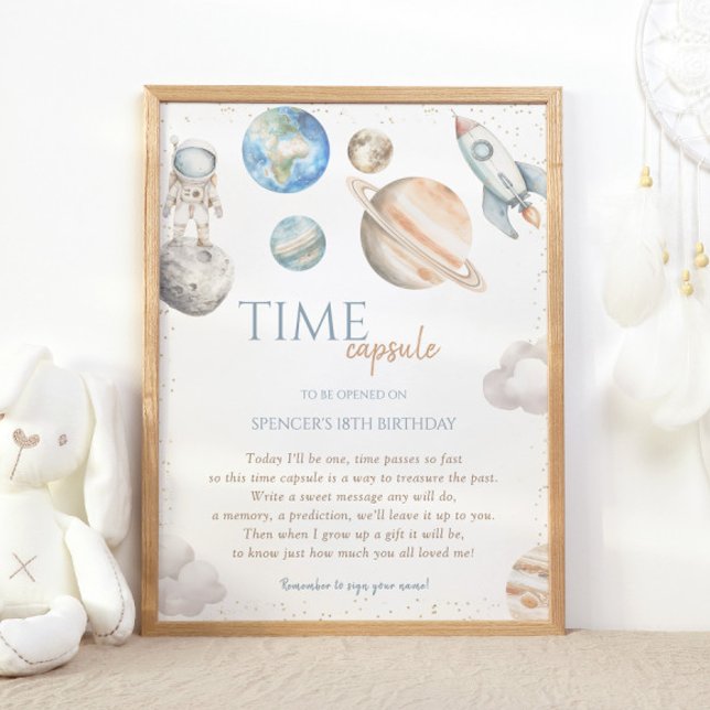 Poster Primeiro aniversario espacial externo Primeira via (Criador carregado)