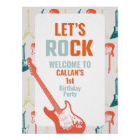 Primeiro aniversario Rock n Roll Rockstar Bem-vind
