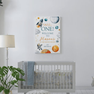 Poster Primeiro Aventura Espacial - Boas-vindas