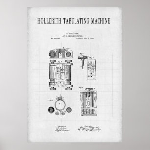 POSTER PRIMEIRO COMPUTADOR 1889