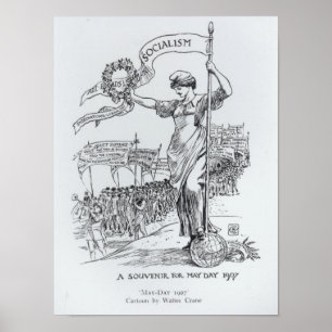 Póster Primeiro de Maio, 1907