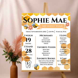 Póster Primeiro Dia da Abelha Marcos Poster brilhante