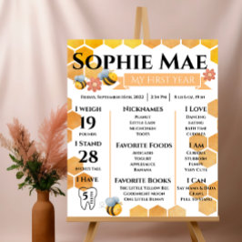 Póster Primeiro Dia da Abelha Marcos Poster brilhante