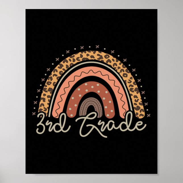 Poster Primeiro dia da Escola 3º ano de volta à escola (Frente)