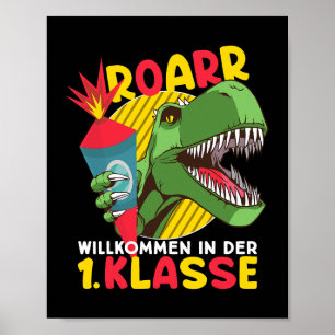 Poster Primeiro dia de aula, Dinossauro é bem-vindo
