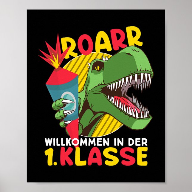 Poster Primeiro dia de aula, Dinossauro é bem-vindo (Frente)