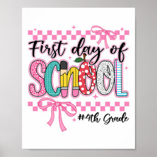 Poster Primeiro Dia de Crianças Do 4º Ano Arco De Volta À