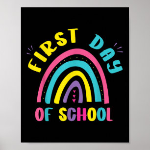 Poster Primeiro Dia De Escola Jardim De Infância Pré Esco