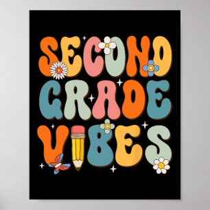 Poster Primeiro dia de escola no segundo ano volta ao Sch