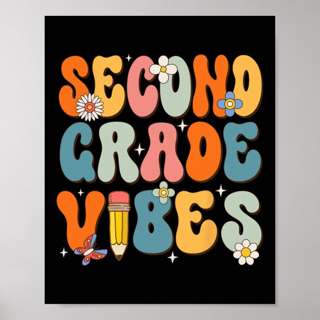 Poster Primeiro dia de escola no segundo ano volta ao Sch (Frente)