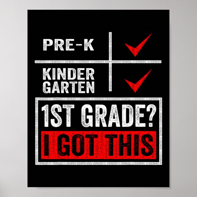 Poster Primeiro Dia De Meninos Do Primeiro Grau Meninas D (Frente)