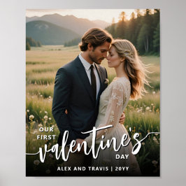 Poster Primeiro Dia de os namorados personalizado do Phot