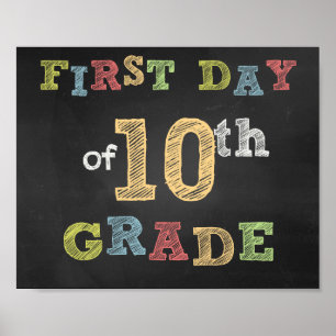Póster Primeiro dia do Sinal do Grau 10 - Quadro