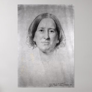 Poster Primeiro Estudo para o Retrato de George Eliot