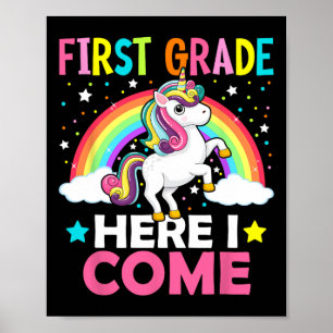 Poster Primeiro Grau Aqui Eu Vim Unicorn Voltar Para A Es