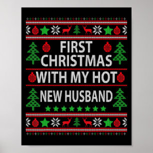 Poster Primeiro Natal Com Meu Novo Marido Sensual Casal d