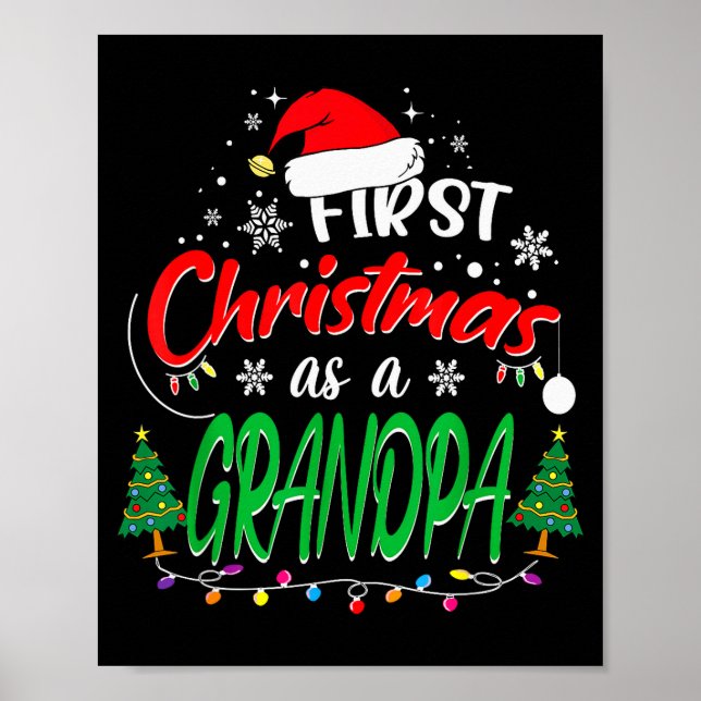 Poster Primeiro Natal como Avô Novo Avô 1º N (Frente)