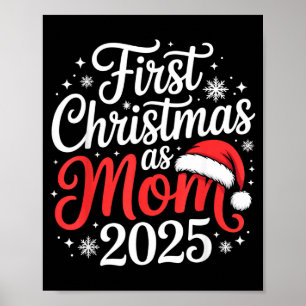 Poster Primeiro Natal como Mãe 2025 Família Combinando No