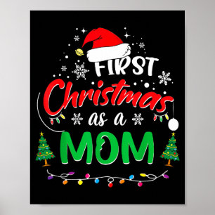 Poster Primeiro Natal como uma Mamãe 1º Natal Combinando