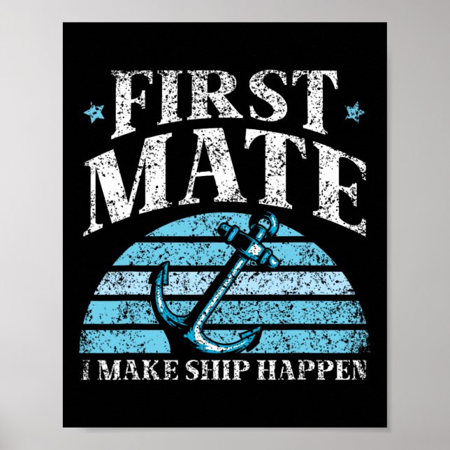 Poster Primeiro Oficial Eu Faço o Navio Acontecer Barco I (Frente)