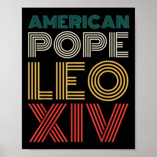 Poster Primeiro Papa Americano Leo Xiv Robert Previne Cat