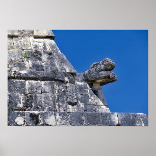 Poster Primeiro plano de pedras fazendo um antigo maia
