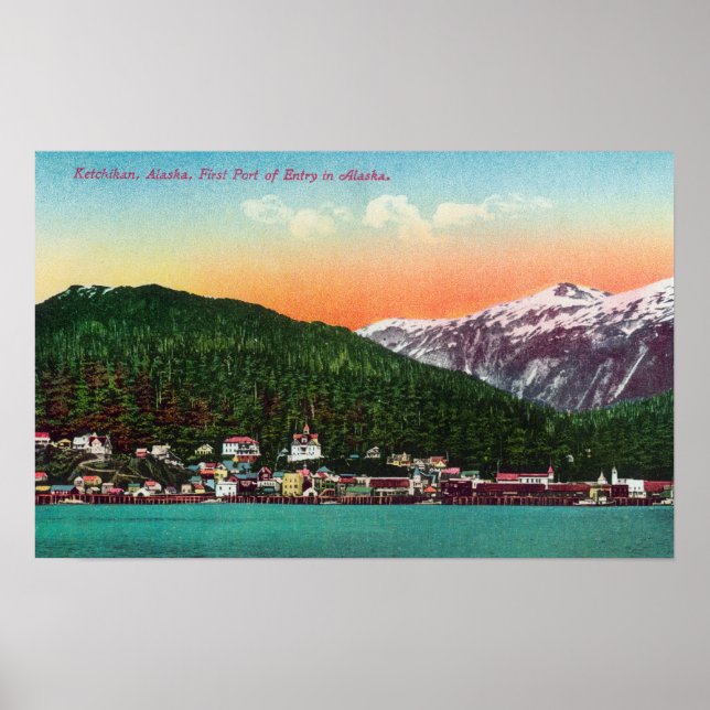 Póster Primeiro Porto de Entrada no Alasca (Frente)