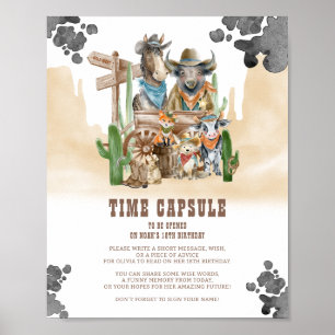 Poster Primeiro Rodeio Cápsula do Tempo do Oeste Selvagem