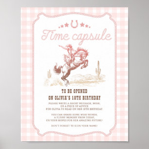 Poster Primeiro Rodeio Placa de Cápsula do Tempo de Anive