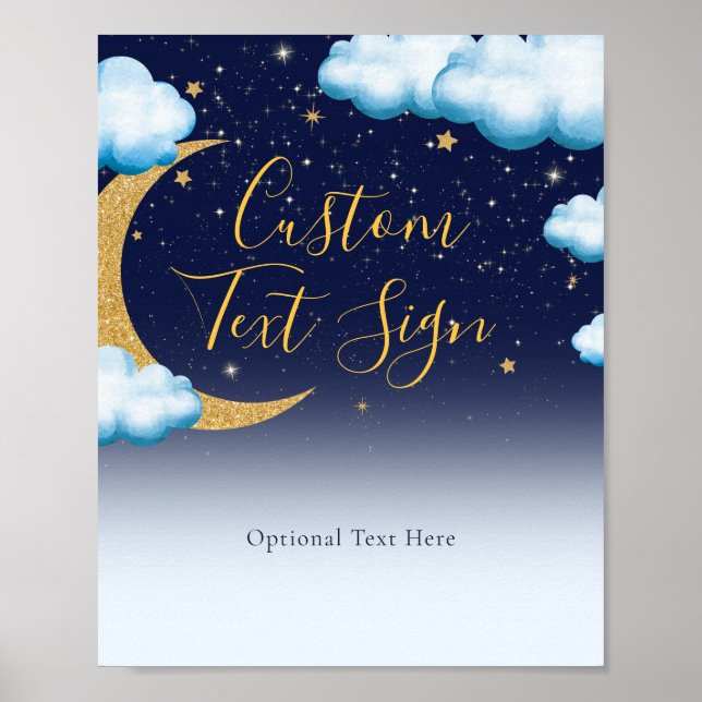 Poster Primeiro Sinal de Aniversário do Pequeno Estrelo A (Frente)