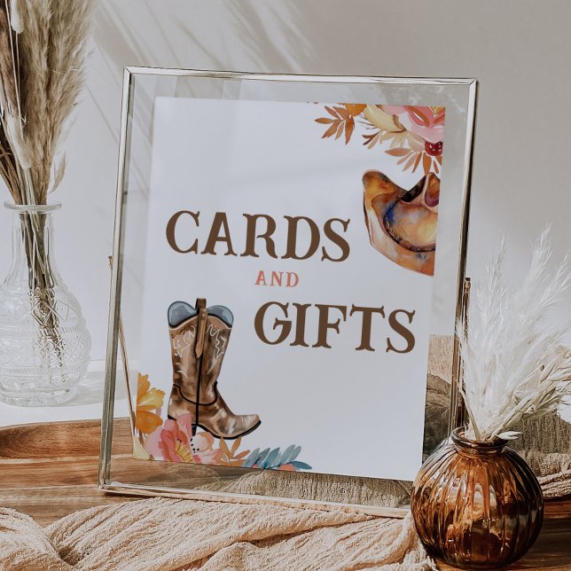 Poster Primeiro Sinal Rodeo Western Girl Cards e Gifts (Criador carregado)