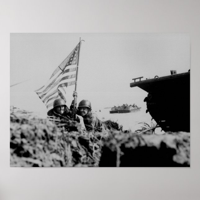 Póster Primeiro Sinalizador em Guam (Frente)