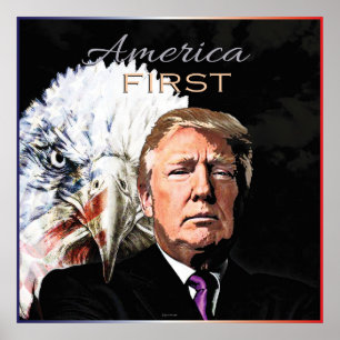 POSTER PRIMEIRO SLOGAN EAGLE DOIS DE AMÉRICA