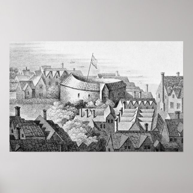 Poster Primeiro Teatro do Globo ou Teatro de Rosa (Frente)