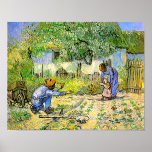 Póster Primeiros passos (depois do Millet) Van Gogh Belas