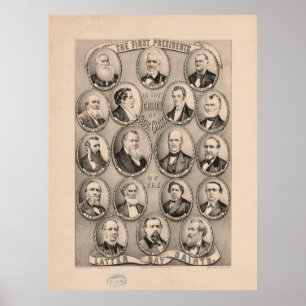 Poster Primeiros Presidentes da Igreja Mórmon (1879)