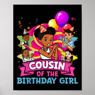 Poster Primo Da Festa De Aniversário Da Boneca Rosa De