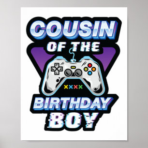 Poster Primo Da Festa G Do Jogo Do Aniversário