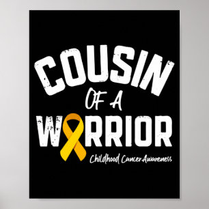 Poster Primo de um guerreiro contra o câncer infantil mas