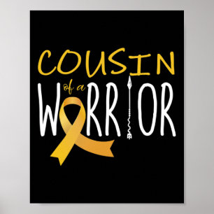 Poster Primo de um guerreiro de conscientização do cancer