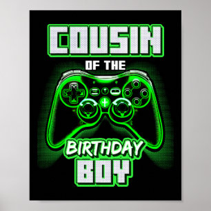 Poster Primo Do Aniversário, Garoto Correspondente Ao Víd