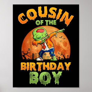 Poster Primo Do Aniversário Zombie Mãe Halloween Co