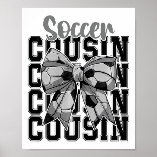 Poster Primo do Futebol Coquete Laço Maior Fã Amante do E