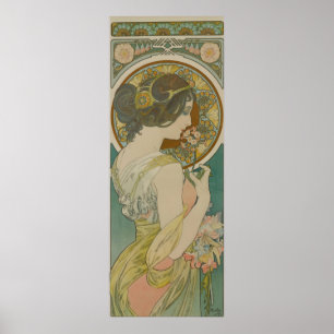 Poster Primrose por Alphonse Mucha