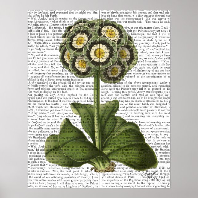 Poster Primula Auricula Azul (Frente)