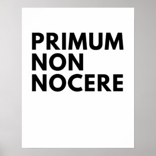 Poster Primum Non Nocere O Juramento Hipocrático da Enfe
