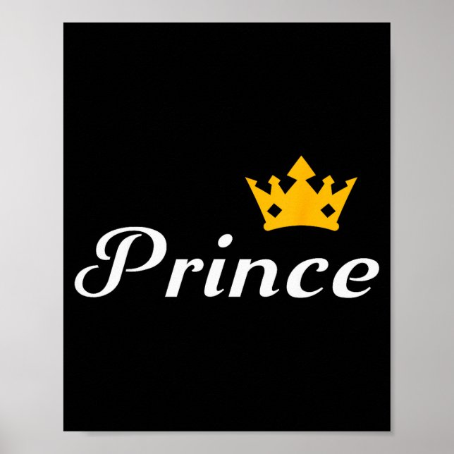 Poster Prince Boys Men Family Matching Valentines Day  (Frente)