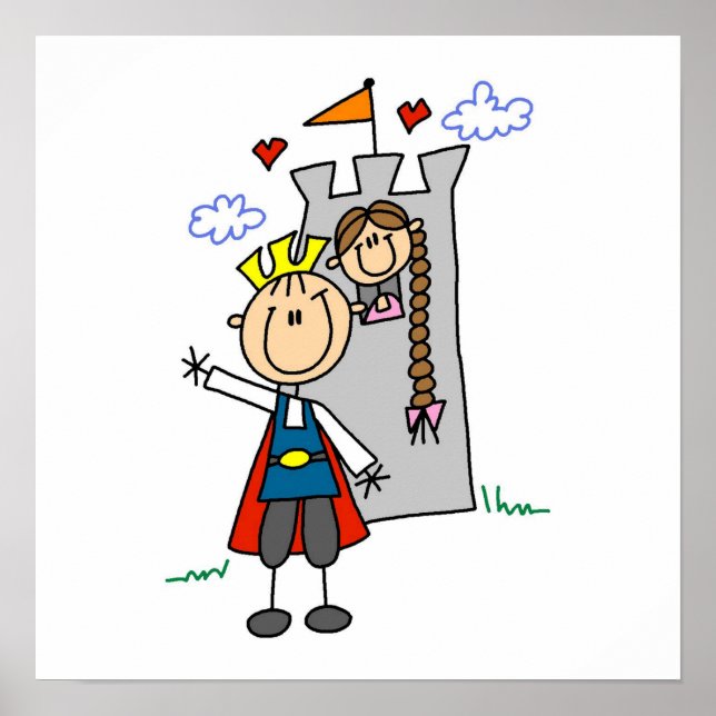 Póster Prince Charming Rescuida Princesa (Frente)